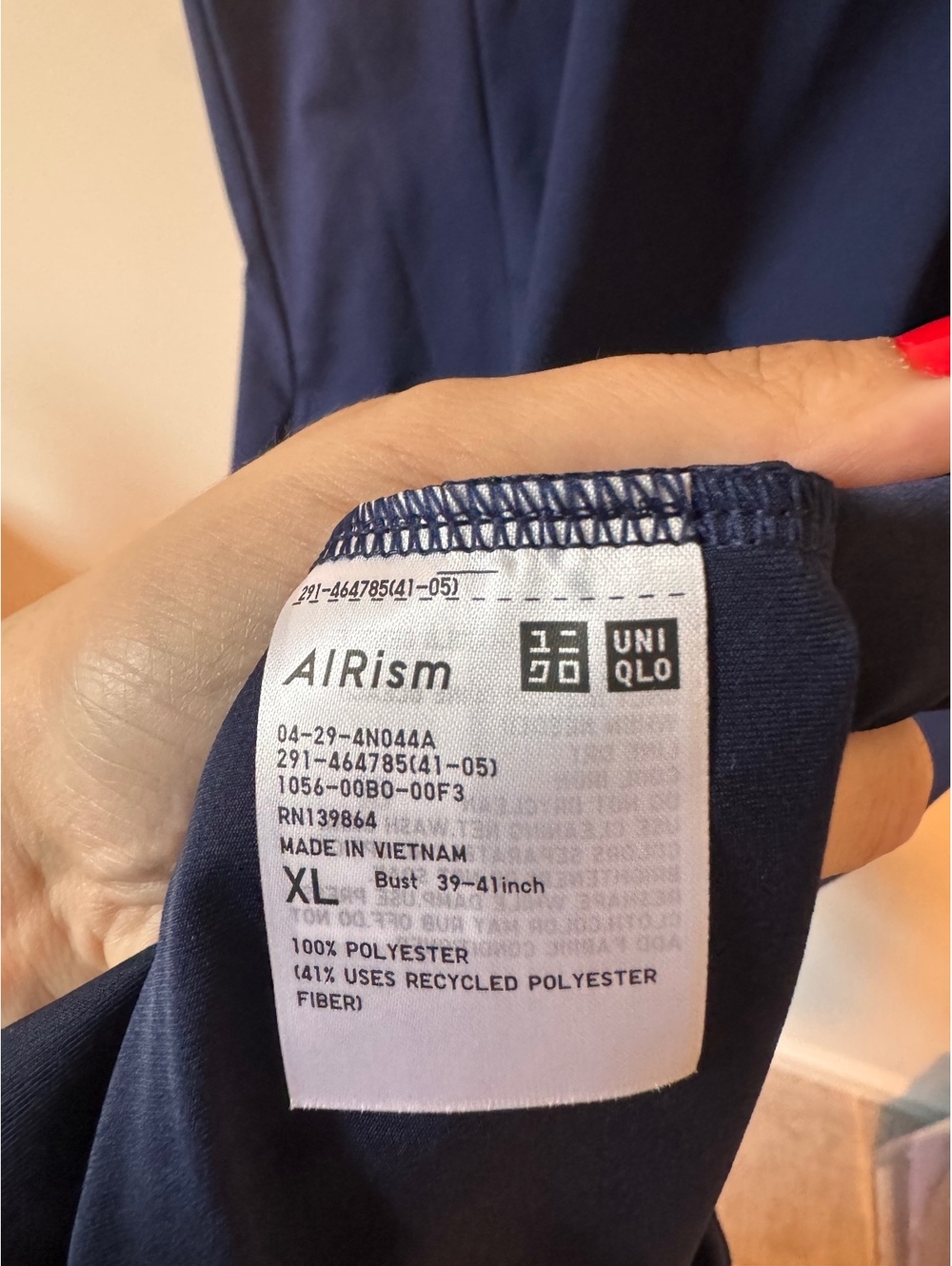 Uniqlo | AIRism Ultra Stretch Sleeveless Dress | Navy | XL Japanese Minimalism - Picture 6 of 7
